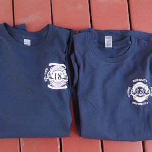 Fire Fighters Shark Themed Own Design T'S~Cancer purple shading on one